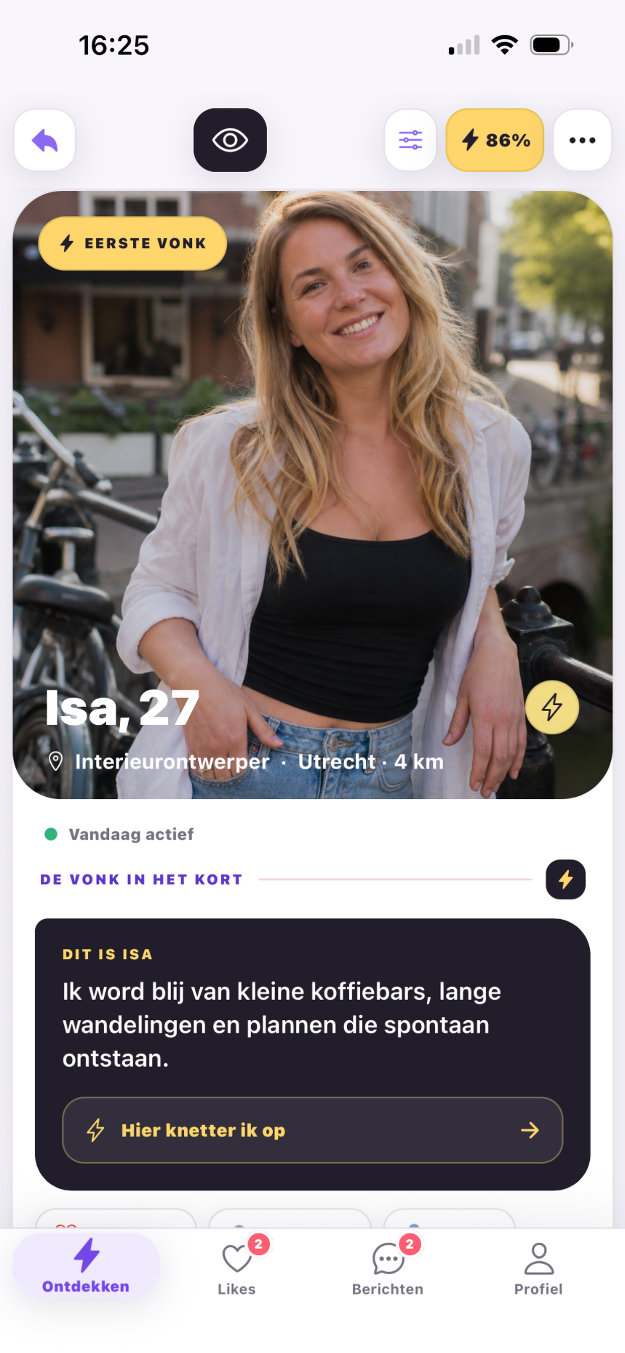 Knetter profiel in Ontdekken